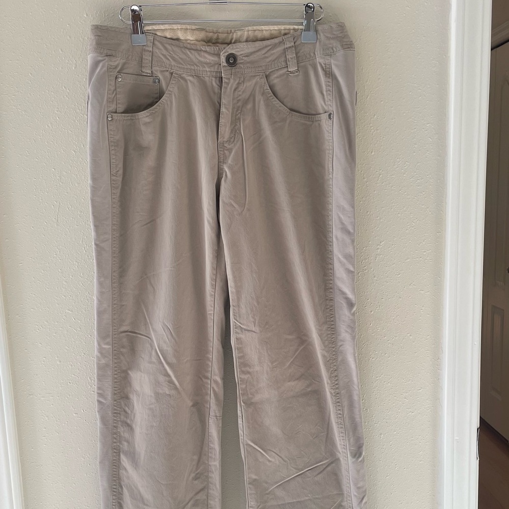 KUHL Women’s Beige Nylon Cotton Spandex Hiking Pants 8 Reg